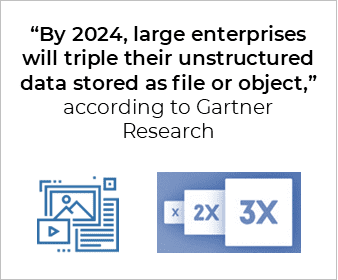 Unstructured data stored as file or object